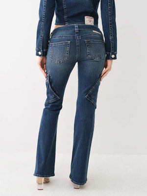 True Religion Jeans Becca Belted Bootcut Dark Wash-True Religion