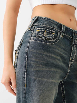 True Religion Bobbi Jeans Big T Baggy Dark Wash-True Religion