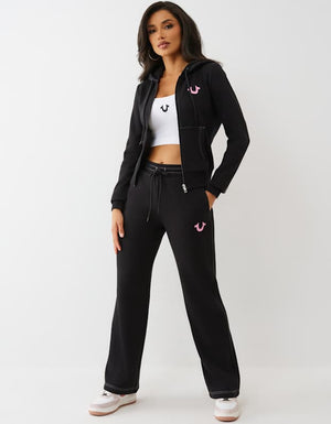 True Religion Jogger Hs Straight Leg Jet Black