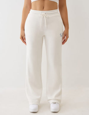 True Religion Jogger Hs Straight Leg Winter White