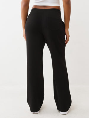 True Religion Hs Straight Leg Sweatpants Jet Black