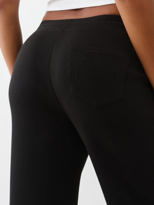 True Religion Hs Straight Leg Sweatpants Jet Black