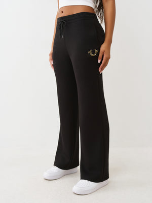 True Religion Hs Straight Leg Sweatpants Jet Black