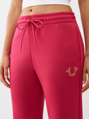 True Religion Hs Straight Leg Sweatpants Cerise