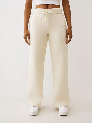 True Religion Sweatpants Hs Foldover Winter White