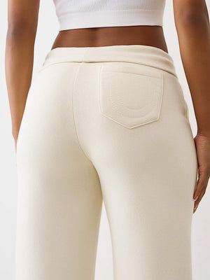 True Religion Sweatpants Hs Foldover Winter White