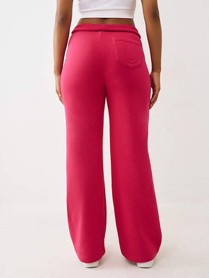 True Religion Sweatpants Hs Foldover Cerise