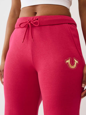 True Religion Sweatpants Hs Foldover Cerise