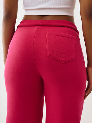 True Religion Sweatpants Hs Foldover Cerise