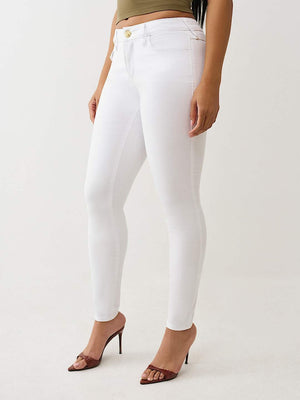 True Religion Jeans Jennie Big T Lurex Hs F Skinny Optic White