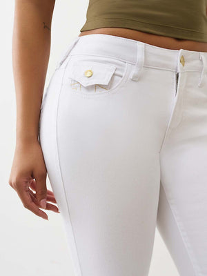 True Religion Jeans Jennie Big T Lurex Hs F Skinny Optic White