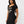 True Religion Dress Tr Wing Notch Neck Jet Black
