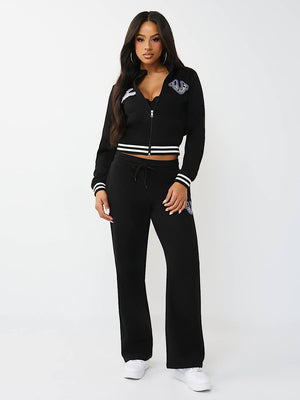 True Religion Sweatpants Tr Straight Leg Jet Black
