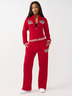 True Religion Sweatpants Tr Straight Leg Travertine Red