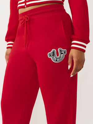 True Religion Sweatpants Tr Straight Leg Travertine Red