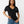 True Religion T-Shirt Iridescent Tr V Neck Jet Black