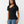 True Religion T-Shirt Iridescent Tr V Neck Jet Black