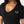 True Religion T-Shirt Iridescent Tr V Neck Jet Black