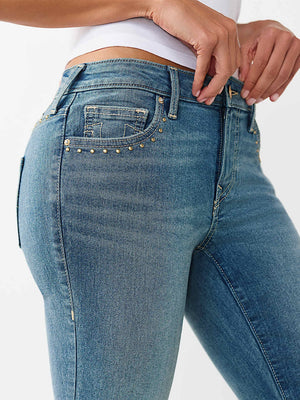 True Religion Jeans Becca Sn Studs Bootcut Medium Horizon Wash