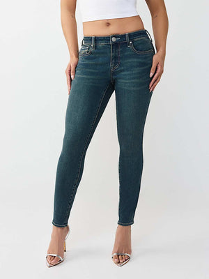 True Religion Jeans Jennie Sn Nf Skinny Dark Thunderbolt Wash Dark Wash