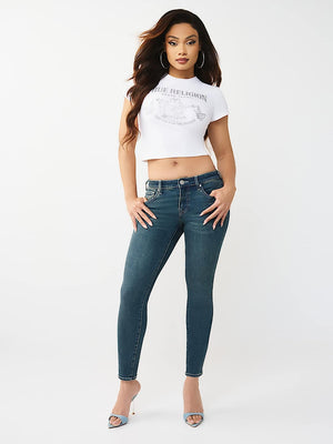 True Religion Jeans Jennie Sn Nf Skinny Dark Thunderbolt Wash Dark Wash