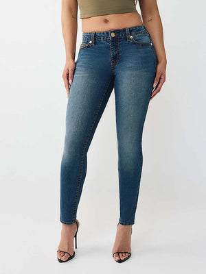 True Religion Jeans Jennie Big T Nf Skinny Medium Blue Comet Wash