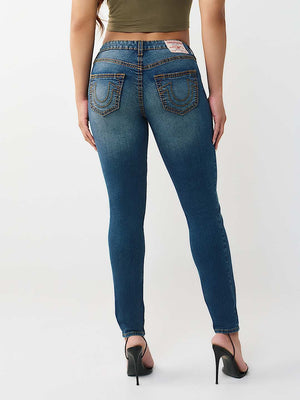 True Religion Jeans Jennie Big T Nf Skinny Medium Blue Comet Wash