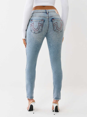 TRUE RELIGION JEANS JENNIE SN NF SKINNY LIGHT ODYSSEY WASH