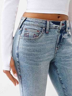 TRUE RELIGION JEANS JENNIE SN NF SKINNY LIGHT ODYSSEY WASH
