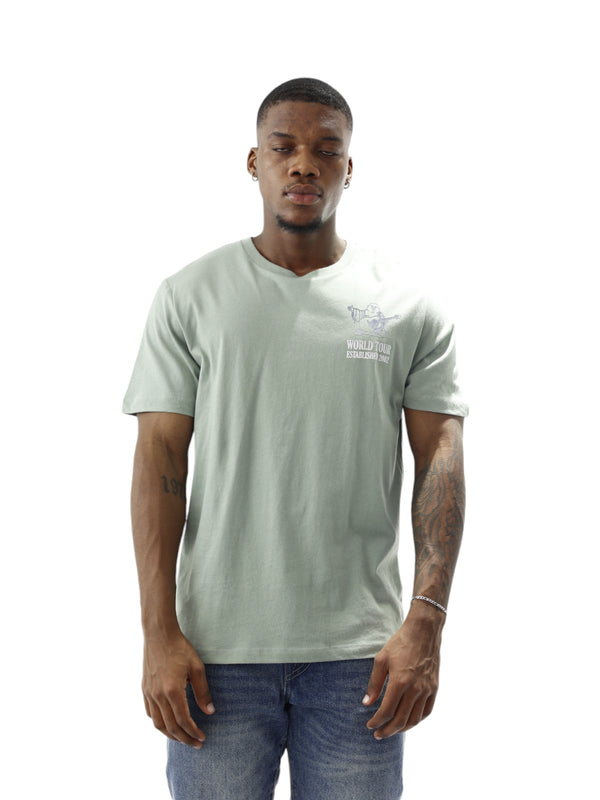 True Religion High Density T-Shirt Ship Green