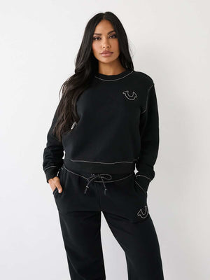 True Religion Sweater Ladies Black-True Religion
