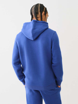 True Religion Sweater Registered Stud Pullover Hoodie Sodalite Blue-True Religion