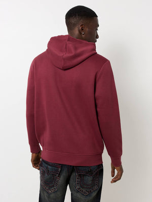 True Religion Sweater Registered Stud Pullover Hoodie Chocolate Truffle-True Religion