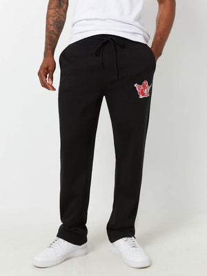 True Religion Jogger Radiant Buddha Straight Leg Jet Black-True Religion