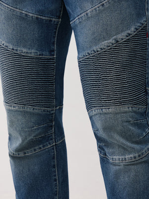 True Religion Rocco Moto Skinny Medium Spiced Orchard Wash