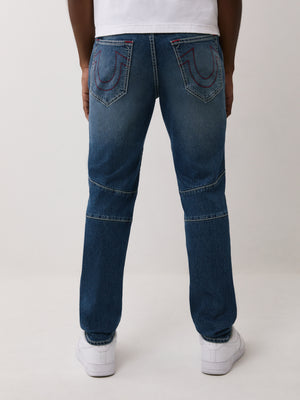 True Religion Rocco Moto Skinny Medium Spiced Orchard Wash
