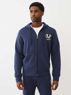 TRUE RELIGION JACKET PATCH EMB DRESS BLUE