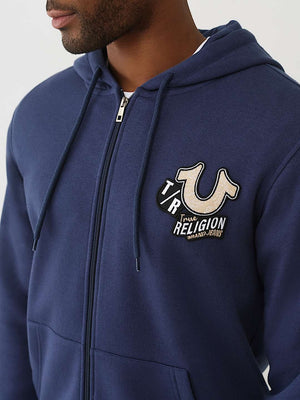 TRUE RELIGION JACKET PATCH EMB DRESS BLUE