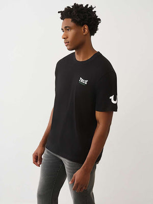 True Religion T-Shirt Warped True Buddha Jet Black