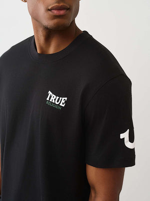 True Religion T-Shirt Warped True Buddha Jet Black