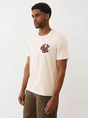 True Religion T-Shirt Embroidery Patch Fog