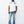 True Religion Golfer Denim Logo Optic White