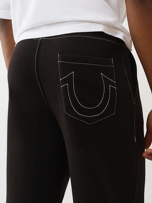 True Religion Pants Hs Srs Straight Leg Jet Black