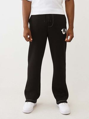 True Religion Pants Hs Srs Straight Leg Jet Black