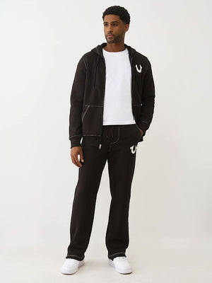 True Religion Pants Hs Srs Straight Leg Jet Black