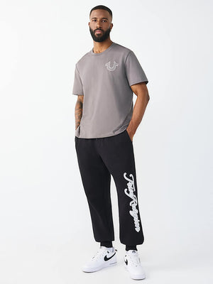 True Religion Jogger Diagonal Tr Jet Black