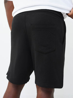 True Religion Shorts College Hs Jet Black