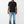 TRUE RELIGION T-SHIRT MULTI OVERLAP JET BLACK