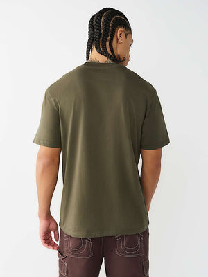 True Religion T-Shirt Puff Buddha Face Kalamata