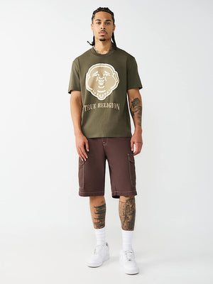 True Religion T-Shirt Puff Buddha Face Kalamata